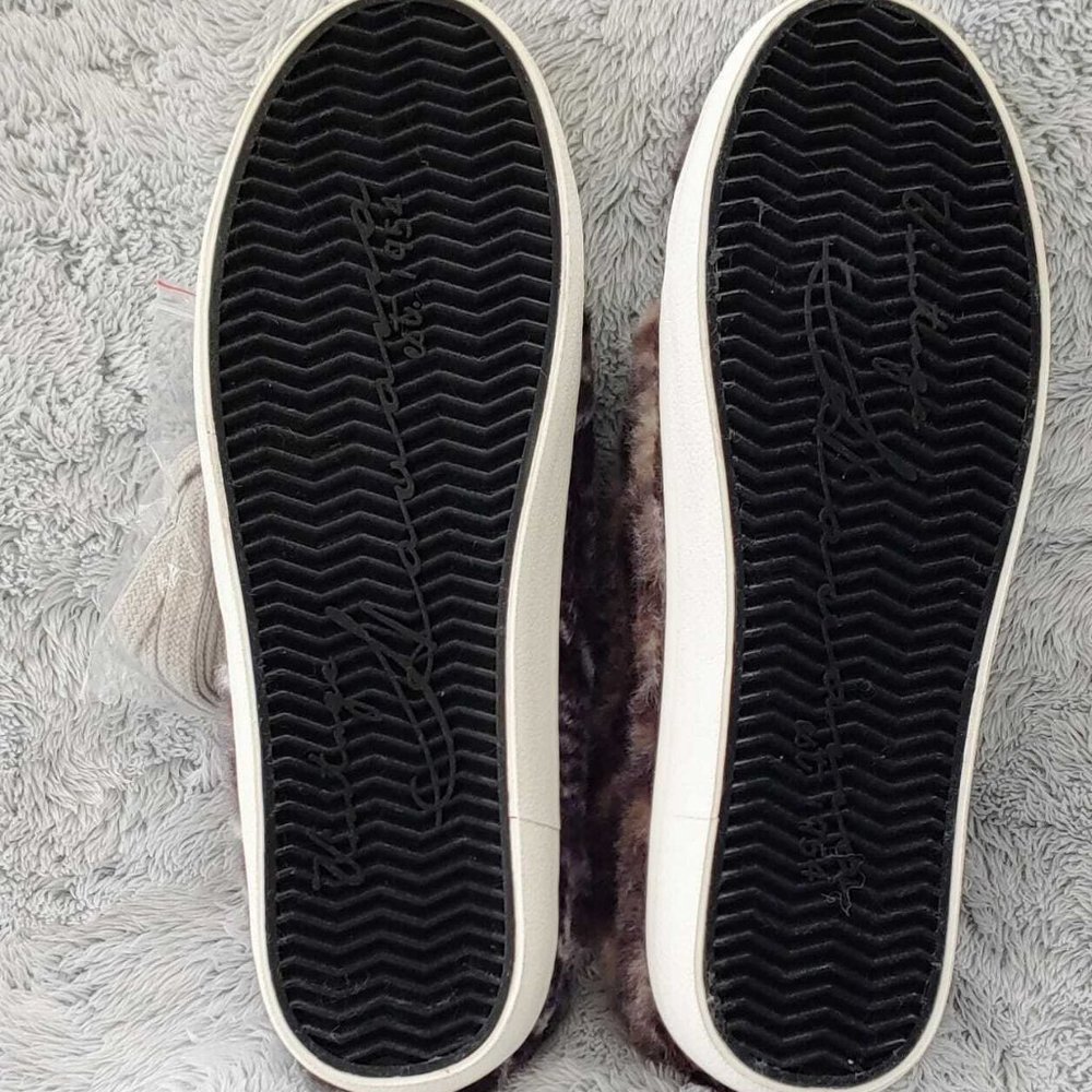 NEW VINTAGE HAVANA Snuggle Fur Sneaker MULE SLIP-ON Snake Size 8.5 Women Shoes - Picture 4 of 7